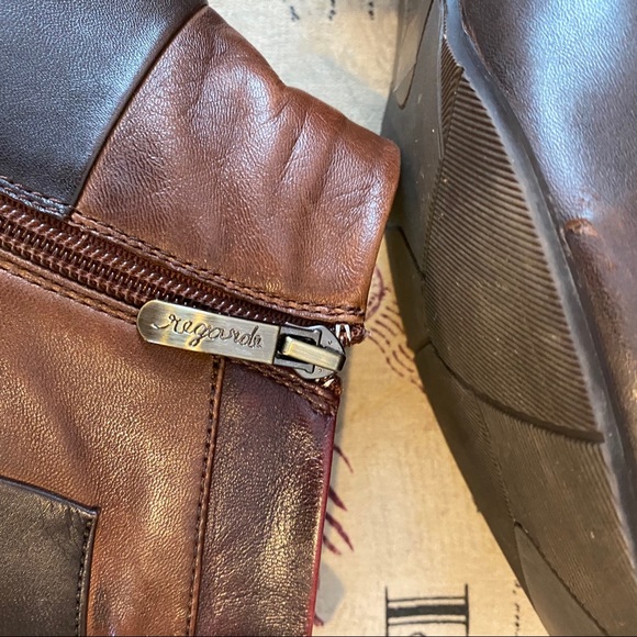 Regarde Le Ciel Leather Patchwork Ankle Bootie 9 - Picture 4 of 15